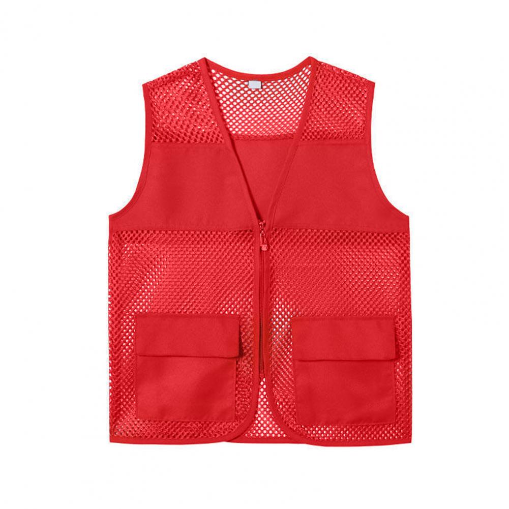 Fishing Vest - Fishing Vest Hollow Out Zipper Placket