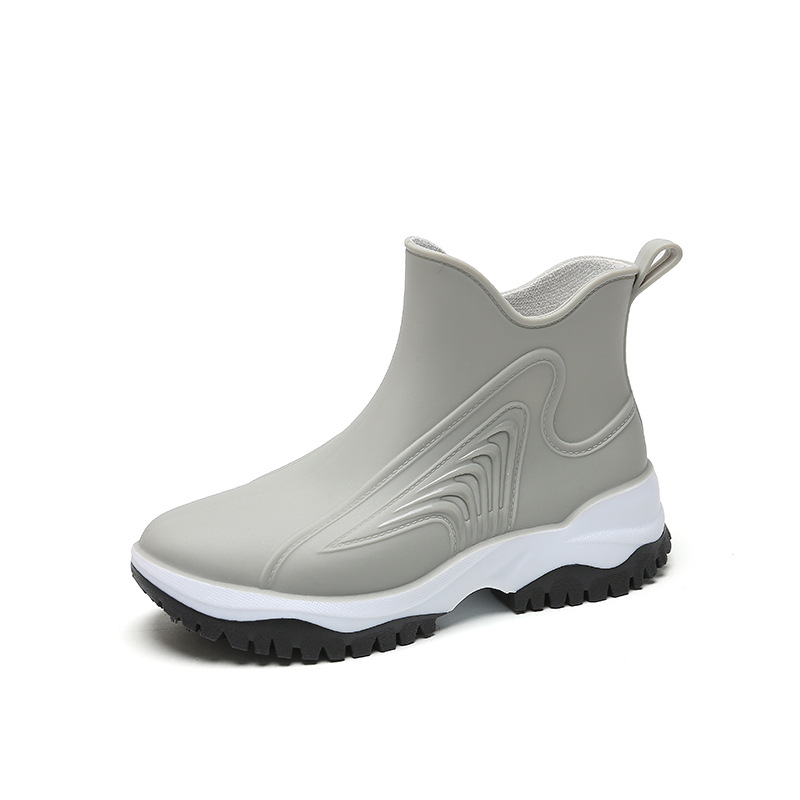 Fishing Boots - Women Rainboots Slip-on Waterproof Girls Ankle