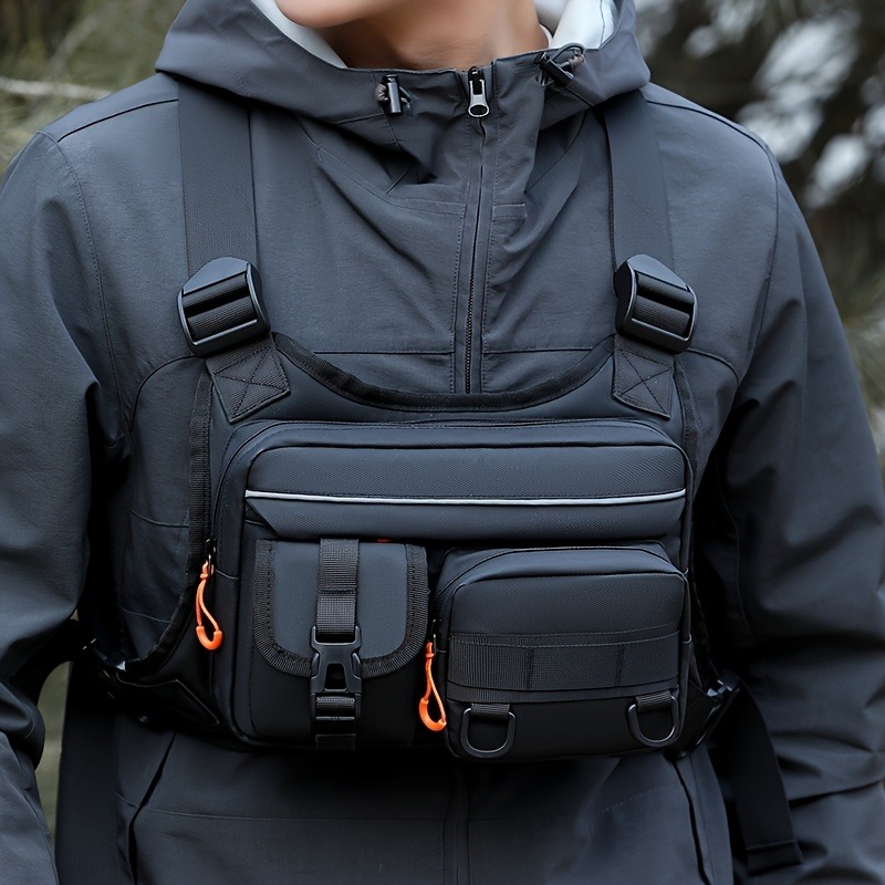 Men's Tactical Chest Bag, Runn - Fishing Vest 评论和价格