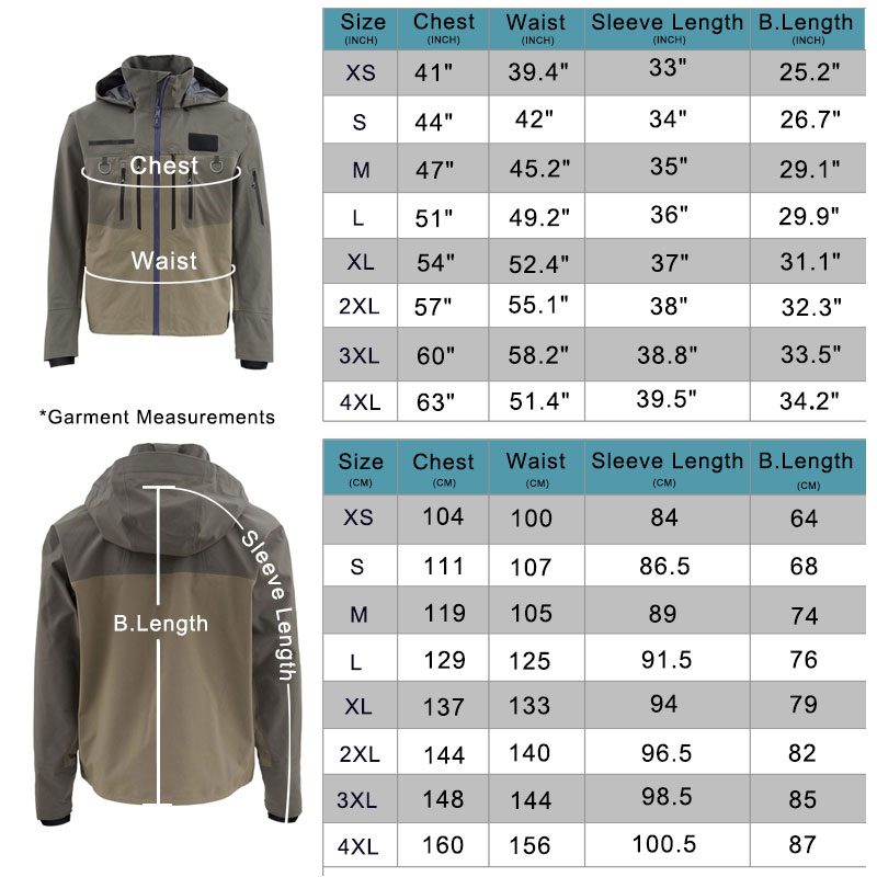 Fishing Wading Jackets 4-Ply B - Fishing Jacket Waterproof 评论和价格