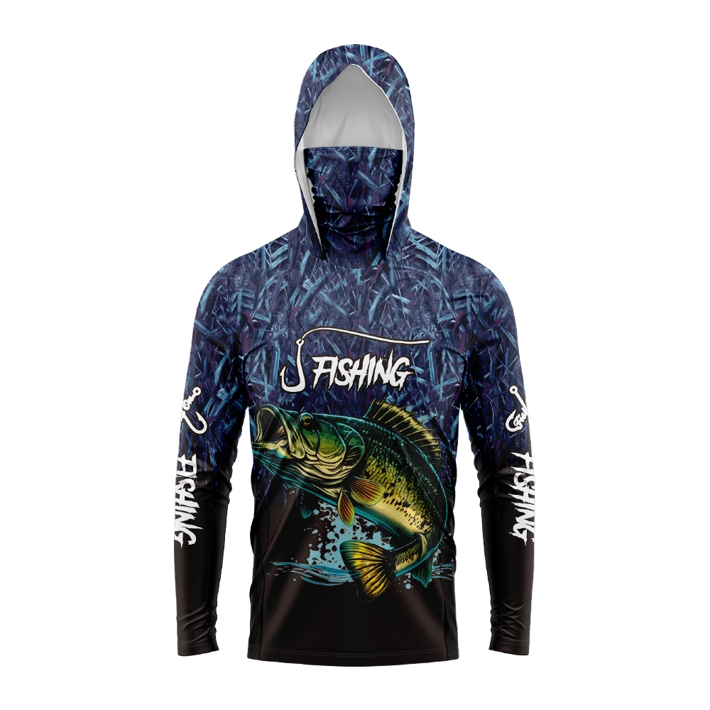 Men Bass Fish Print Fishing Ho - Fishing Hoodie 评论和价格
