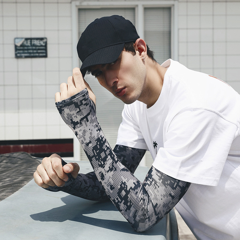 Uv Solar Arm Sleeve Men Summer - Fishing Gloves 评论和价格