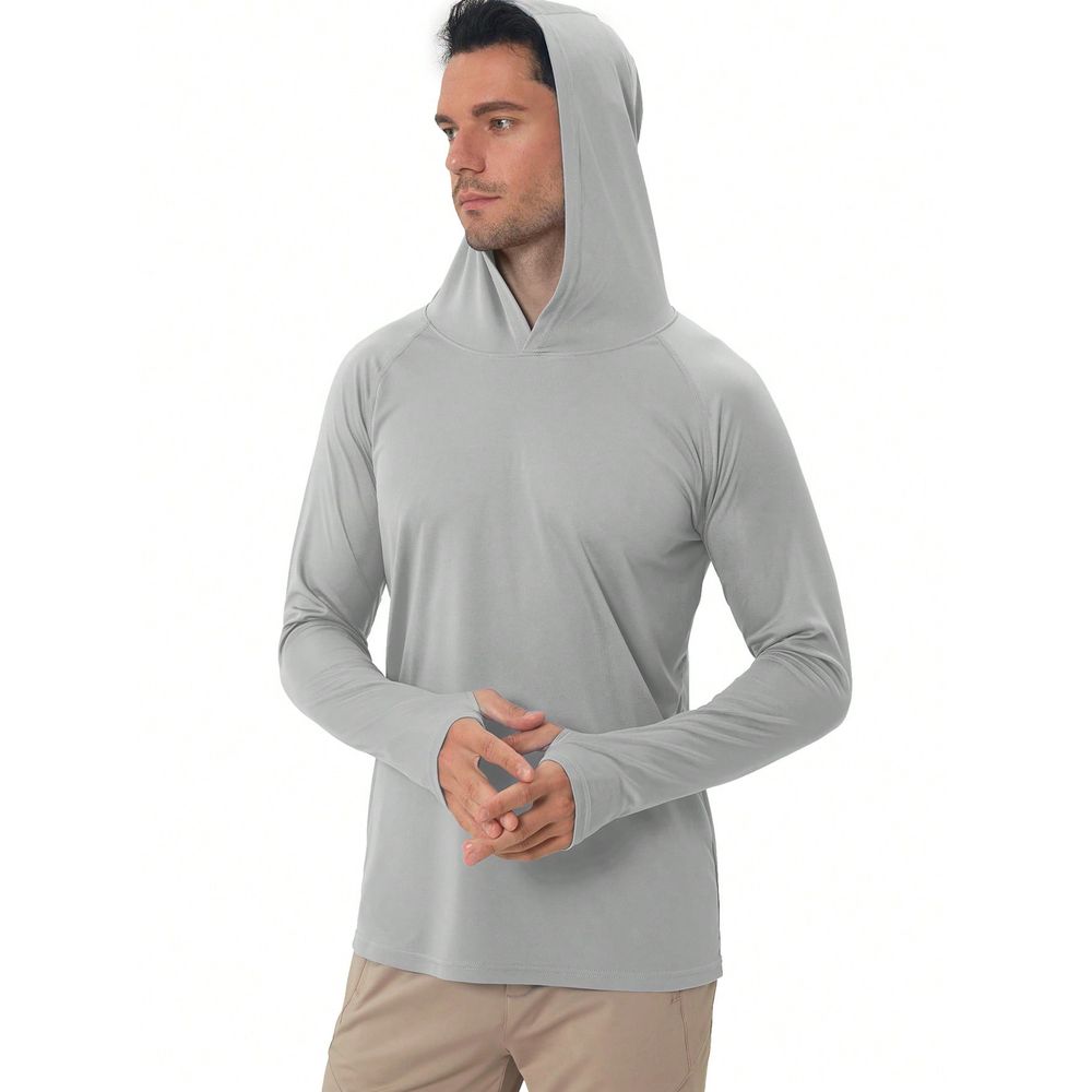 UPF 50 Sun Protection Hooded L - Fishing Shirt Uv Protection 评论和价格