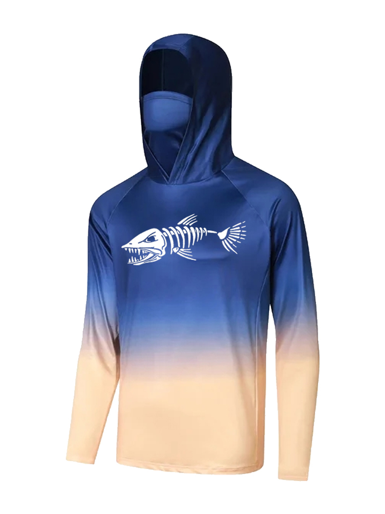 UPF 50+ Hooded Fishing Clothes - Fishing Mask Sun Protection 评论和价格
