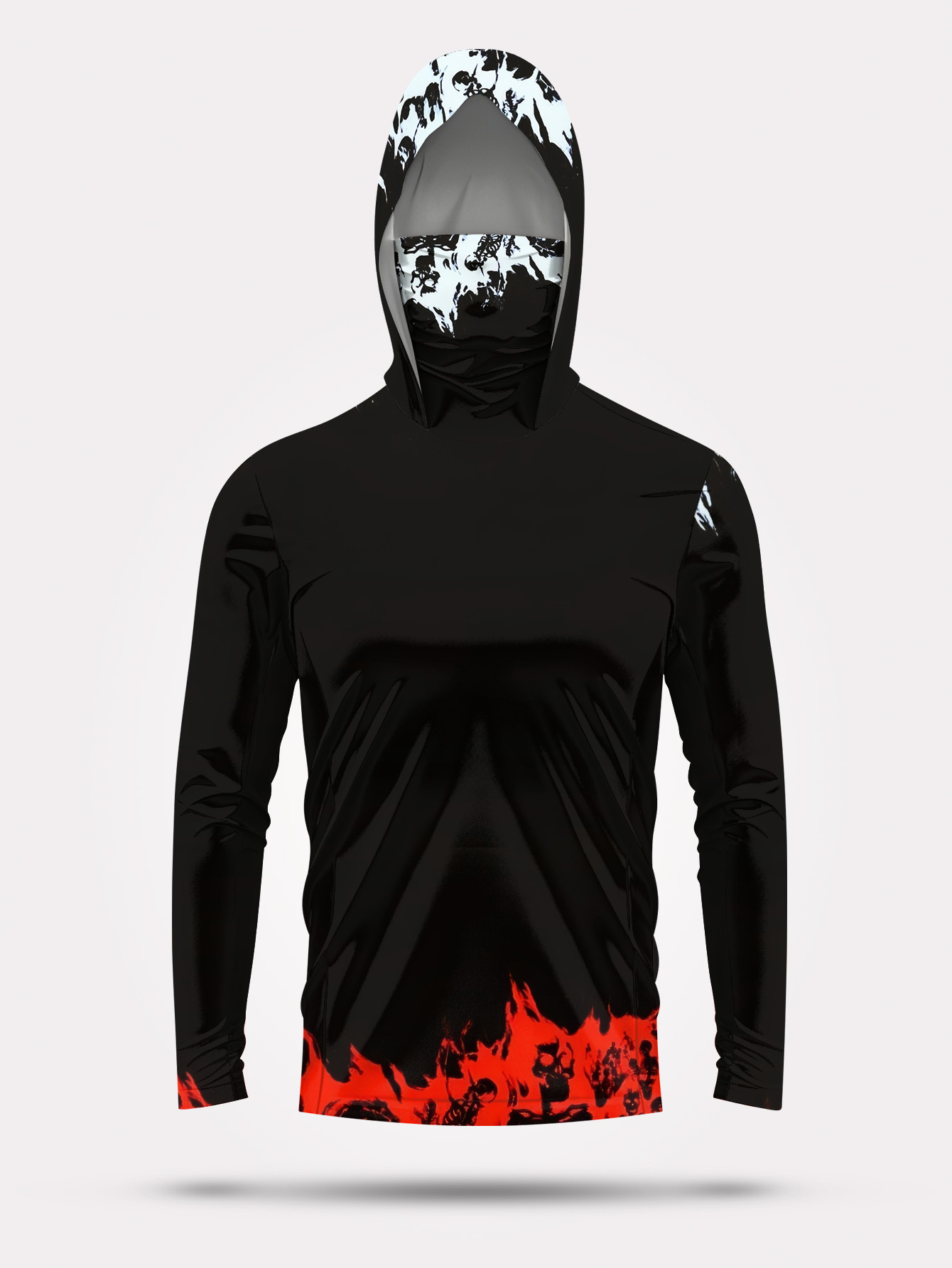 Men Hood Fishing Shirt long sl - Fishing Shirt Uv Protection 评论和价格