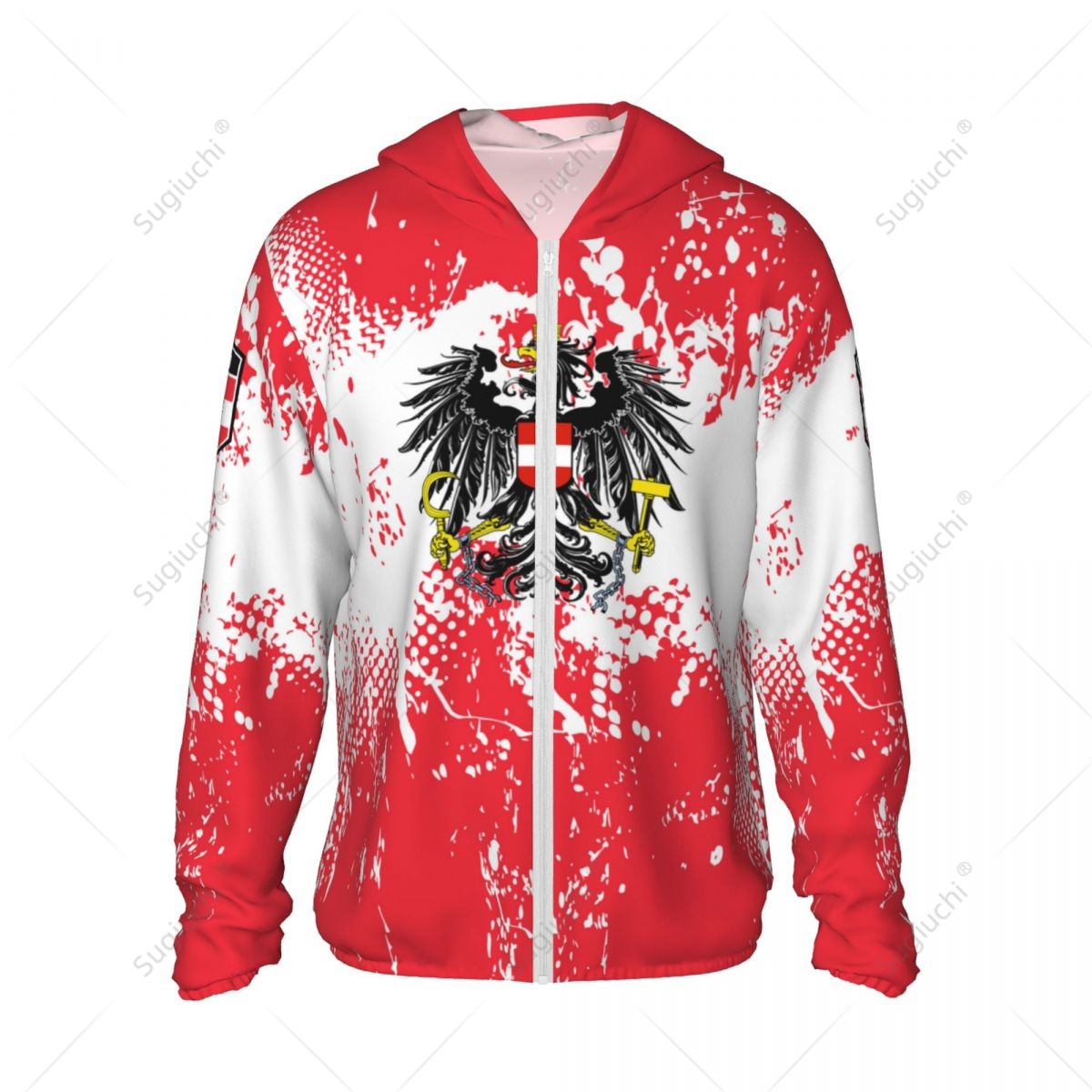 Austria Flag Sun Protection Ho - Fishing Hoodie 评论和价格