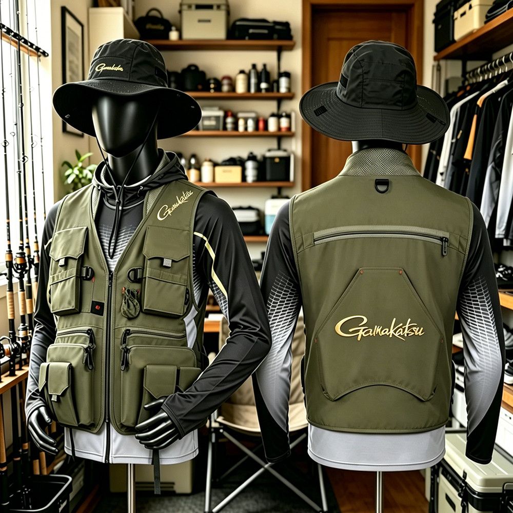 Gamakatsu Men Multi-Pocket Fis - Fishing Rain Suit 评论和价格