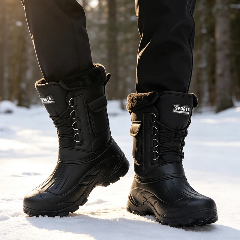 Men Winter Snow Boots Outdoor  - Fishing Boots 评论和价格
