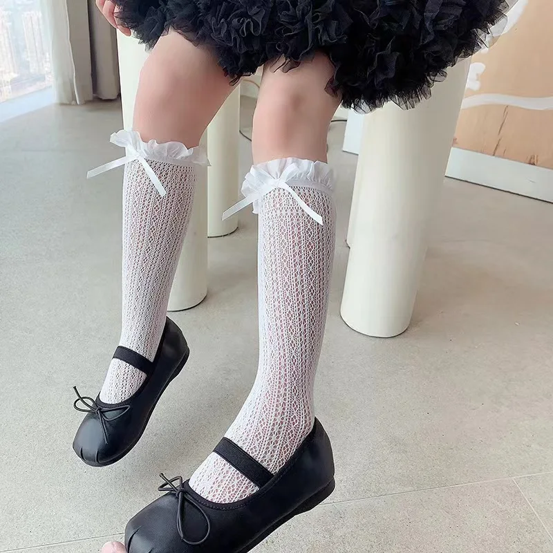 Girls Long Tube Lace Stockings - Fishing Socks 评论和价格
