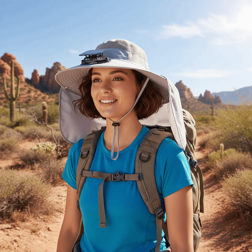 Gift UPF50+ Solar Fan Hat Wate - Fishing Hat 评论和价格