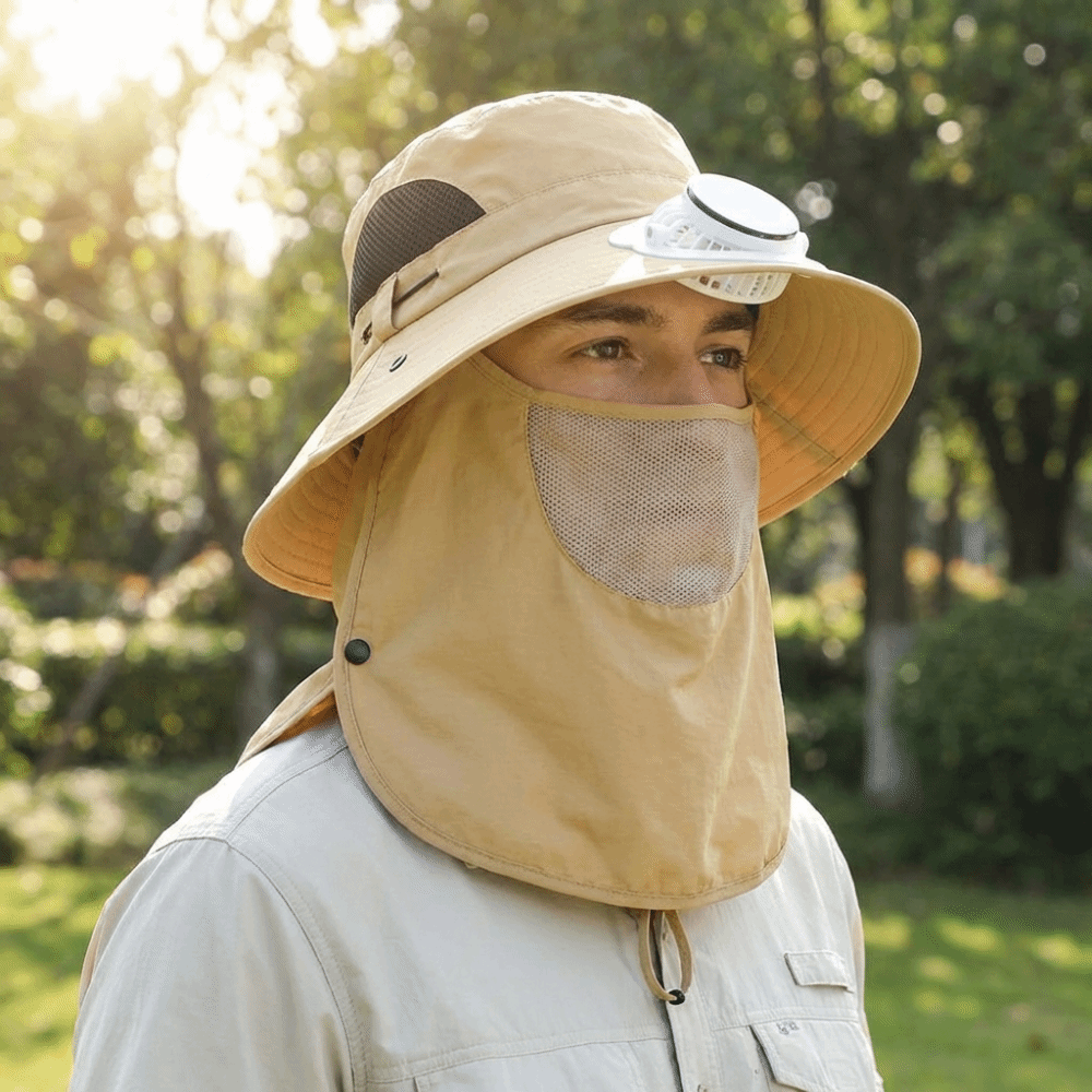 Portable Solar Rechargeable Fa - Fishing Hat 评论和价格