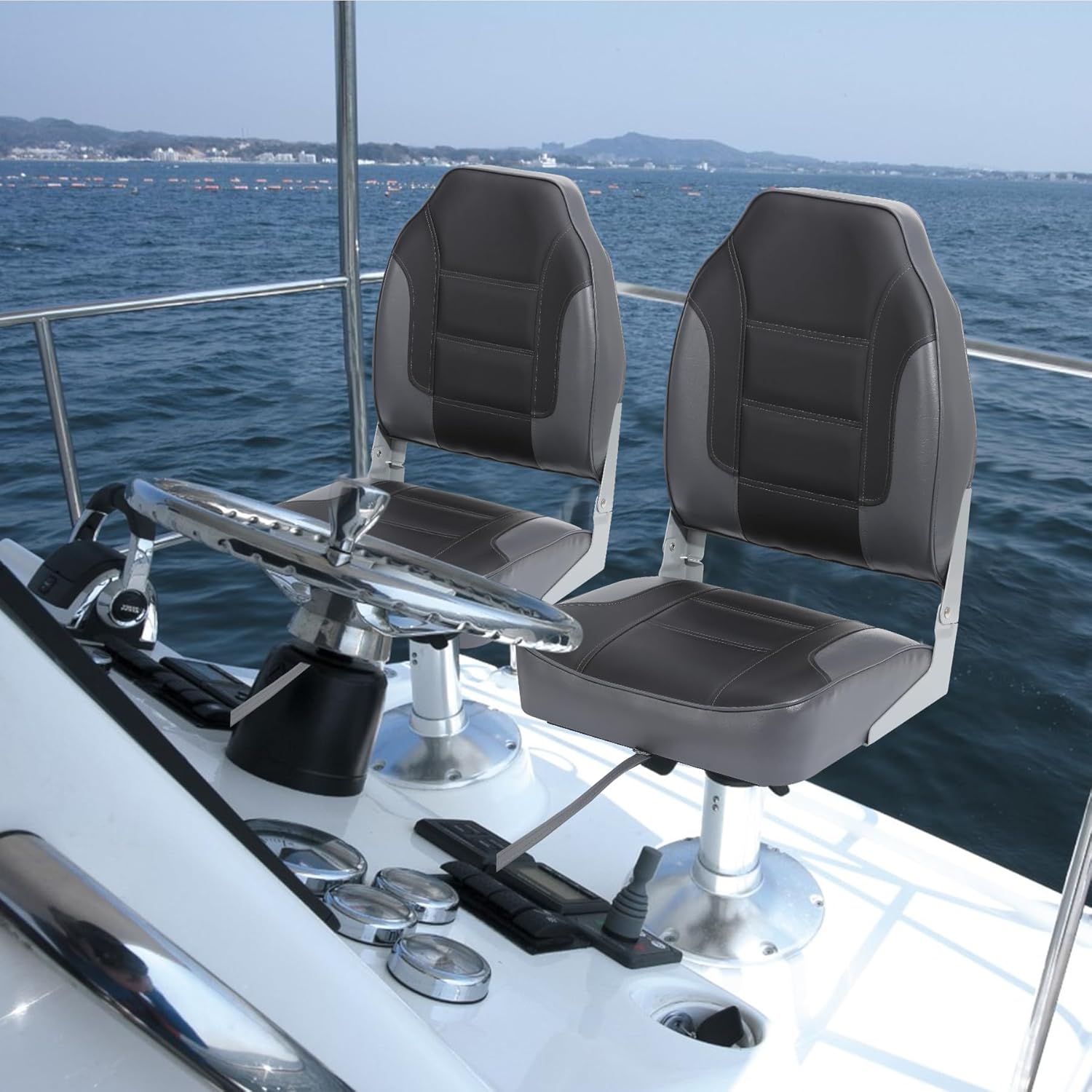 2 Pack Folding Boat Seats, Hig - Fishing Backpack 评论和价格