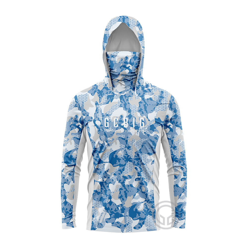 UPF50+ Sun-Protective Men Fish - Fishing Hoodie 评论和价格